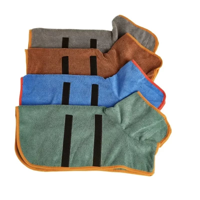 Absorbent Pet Bathrobe Quick Drying Dog Towel for Large &amp; Small Dogs Cat Bathrobe Clean Pet Supplies