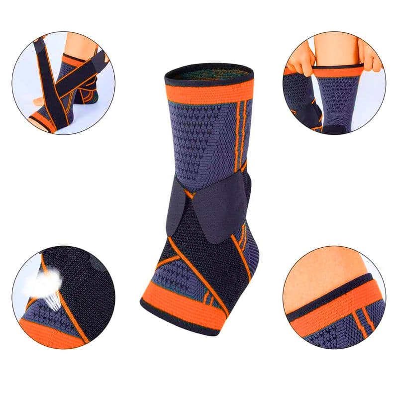 B1_tds0685_Opaska stabilizator stawu skokowego stopy ORANGE